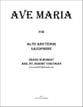 Ave Maria for Alto and Tenor Saxophone P.O.D. cover